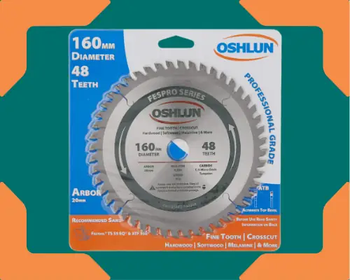 Oshlun SBFT-160048 48 Tooth FesPro Crosscut ATB Saw Blade