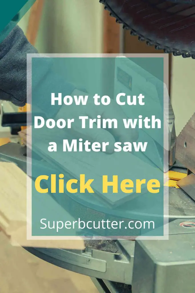 how to cut door trim with a miter saw