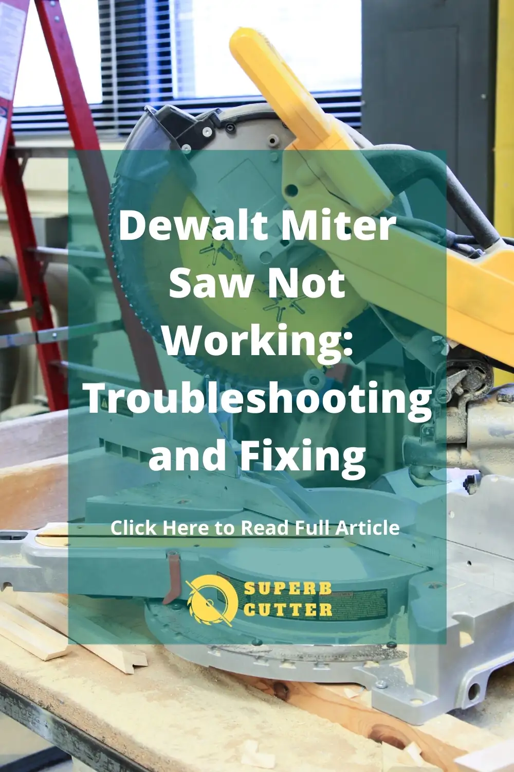 fixing the dewalt miter saw at home