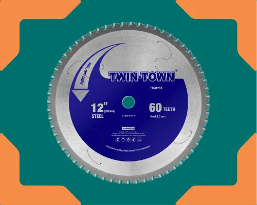 twin town 12 inch miter saw blade for cutting gutters