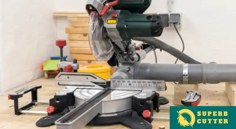 a modified miter saw with dust collection